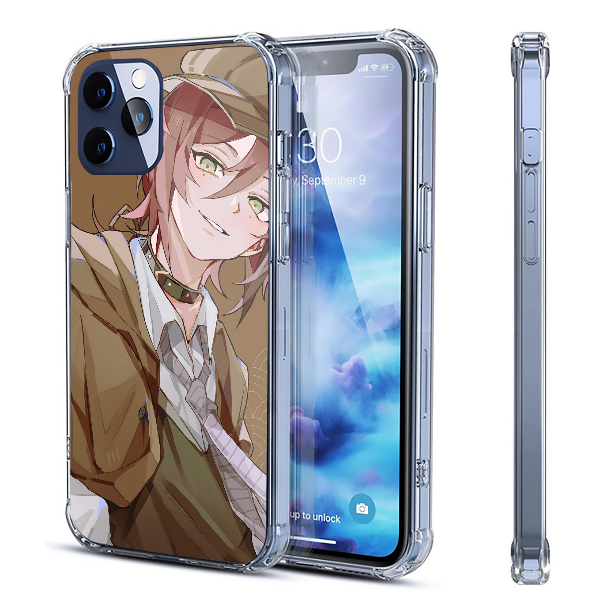 （画像用） 文豪ストレイドッグス Bungo Stray Dogs 【iPhone 12シリーズ対応】透明スマホケース（クリアソフトケース）
